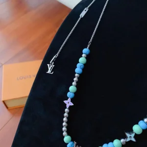 Luxury Womens Jewelry Louis Vuitton Beads Monogram Necklace A152PP130 AA161333