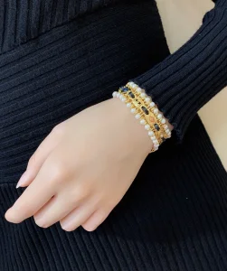 Luxury Womens Jewelry Chanel Bracelet Chanel Double Pearls Bracelet A205PP180 AA161469