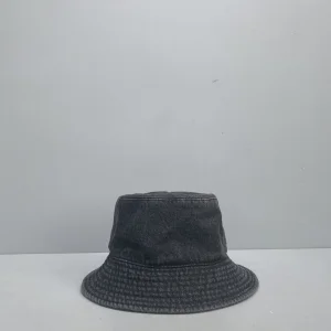Luxury Womens Hat Celine Bucket Hat in Denim Vintage Black 60585 A141PP280 AA161940