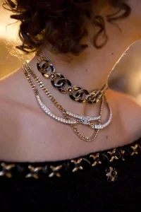 Luxury Womens Jewelry Chanel Vintage Multi CC Link Chain Necklace A39PP225 AA162504