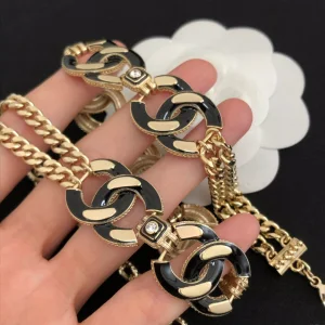 Luxury Womens Jewelry Chanel Vintage Multi CC Link Chain Necklace A39PP225 AA162504