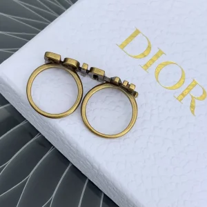 Luxury Womens Jewelry Dior Ring Dior Gold Jadior Double Ring A205PP110 AA163363
