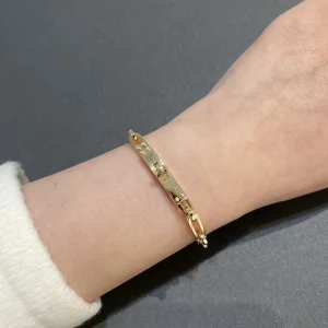 Luxury Womens Jewelry Hermes Kelly Chaine Bracelet in Gold A152PP320 AA163836