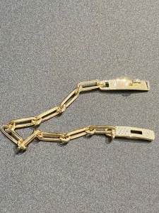 Luxury Womens Jewelry Hermes Kelly Chaine Bracelet in Gold A152PP380 AA163837