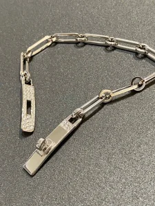 Luxury Womens Jewelry Hermes Kelly Chaine Bracelet in Silver A152PP320 AA163835