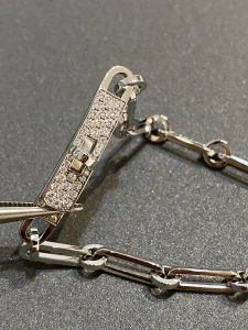 Luxury Womens Jewelry Hermes Kelly Chaine Bracelet in Silver A152PP320 AA163835
