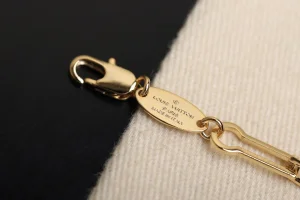 Luxury Womens Jewelry Louis Vuitton LV Minigram Chain Gold Bracelet A205PP150 AA163958