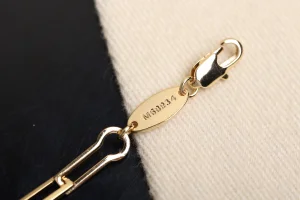 Luxury Womens Jewelry Louis Vuitton LV Minigram Chain Gold Bracelet A205PP150 AA163958