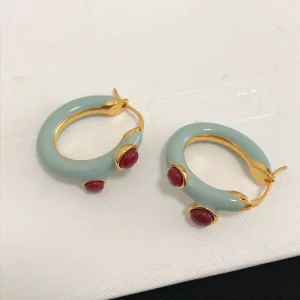 Luxury Womens Jewelry Chloe Hidra Small Hoop Earrings A39PP140 AA164014