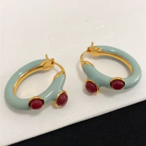 Luxury Womens Jewelry Chloe Hidra Small Hoop Earrings A39PP140 AA164014