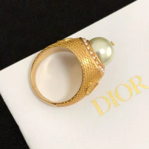 Chanel Ring Chanel Sing Bead Gold Rings 