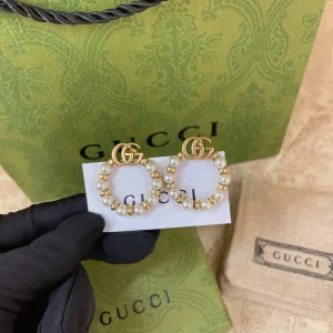 Gucci Earrings Gucci Double G Pearls Earrings 