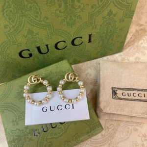 Luxury Womens Jewelry Gucci Earring Gucci Double G Pearls Earring A152PP100 AA166186