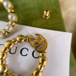 Luxury Womens Jewelry Gucci Earring Gucci Double G Pearls Earring A152PP100 AA166186