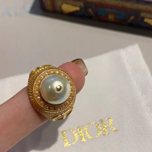 Luxury Womens Jewelry Dior Earring Dior Dream Ring in Gold A152PP100 AA167586