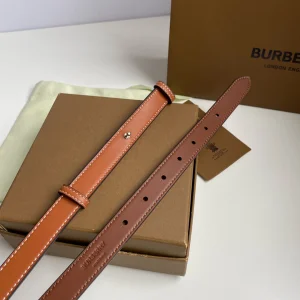 Luxury Womens Belts Burberry Leather Belt in Brown 20MM A175PP240 AA169033