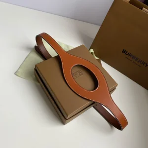 Luxury Womens Belts Burberry Leather Belt in Brown 20MM A175PP240 AA169033