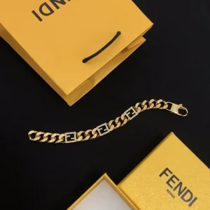 Luxury Womens Jewelry Fendi Bracelet Fendi Gold Chain Bracelet A39PP150 AA169839