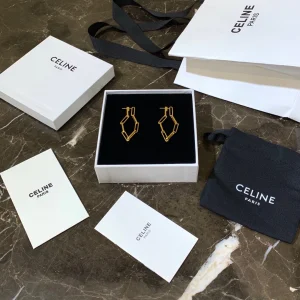 Replica Womens Jewelry Celine Earring Celine Plate Vermeil Earrings A205PP150 AA170570