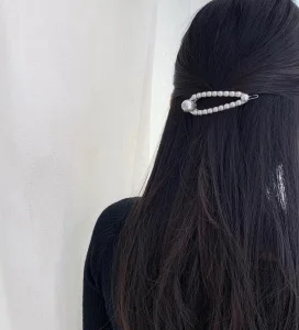 Replica Womens Jewelry Miu Miu Pearl Hair Clip with Pearls A205PP150 AA170565