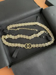 Luxury Womens Belt Chanel Belt Chanel Gold CC Chain Belt A175PP280 AA171266