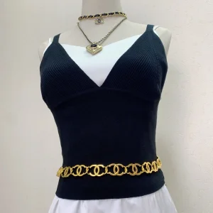 Luxury Womens Belt Chanel Belt Chanel Gold CC Links Necklace A152PP280 AA171228