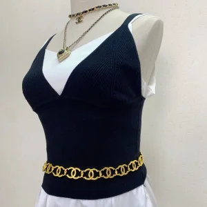 Luxury Womens Belt Chanel Belt Chanel Gold CC Links Necklace A152PP280 AA171228