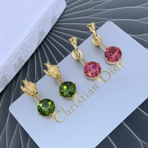 Luxury Womens Jewelry Dior Earring Dior 2022 Dream Earrings Green A205PP140 AA172996