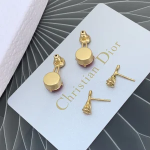 Luxury Womens Jewelry Dior Earring Dior 2022 Dream Earrings Red A205PP140 AA172995