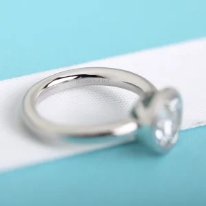 Luxury Womens Jewelry Tiffany Ring Tiffany Bezel Round Rings A205PP280 AA173001