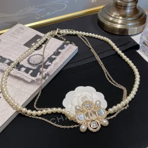 Chanel Pearls and Chain Necklace Belt 
