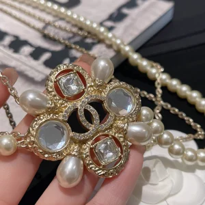 Replica Womens Belts Chanel Pearls and Chain Necklace Belt A152PP280 AA174554