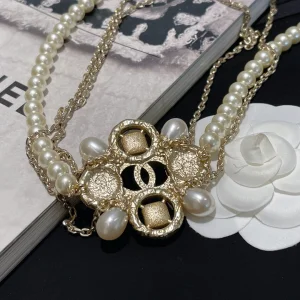 Replica Womens Belts Chanel Pearls and Chain Necklace Belt A152PP280 AA174554
