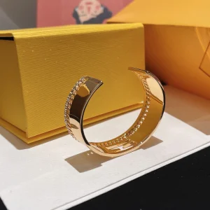 Replica Womens Jewelry Fendi Bracelet Fendi Gold Open Cut Bracelets A152PP150 AA175174