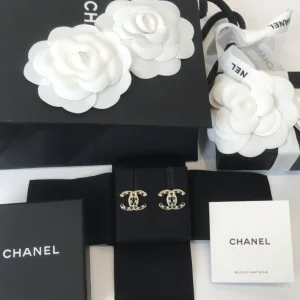 Luxury Womens Jewelry Chanel Earring Chanel Crystals CC Earrings A39PP120 AA175625