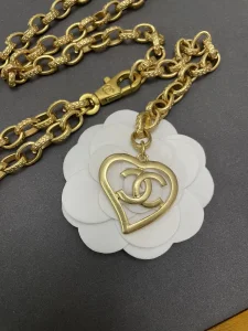 Luxury Womens Belts Chanel 2022 Chain Belts with Gold CC Heart A175PP280 AA176078