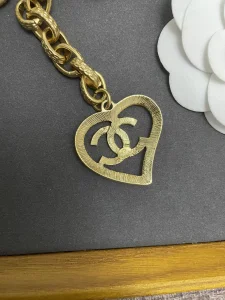 Luxury Womens Belts Chanel 2022 Chain Belts with Gold CC Heart A175PP280 AA176078