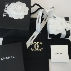 Luxury Womens Jewelry Chanel Brooch Chanel Gold Coco CC Logo Brooch A39PP120 AA175859