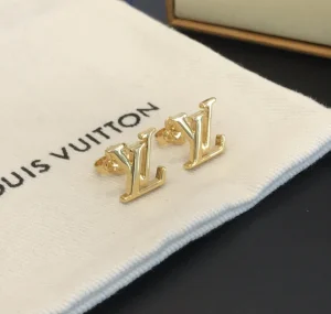 Replica Womens Jewelry Louis Vuitton Earring LV Iconic Gold Earrings A39PP110 AA176635