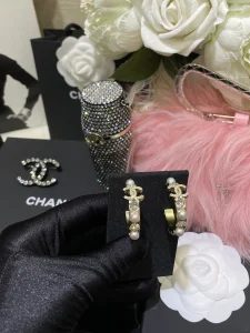 Replica Womens Jewelry Chanel Crystals CC Open Cut Earrings A152PP120 AA178641