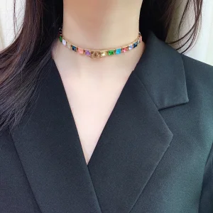Replica Womens Jewelry Chanel Multicolor Necklaces A39PP180 AA178455