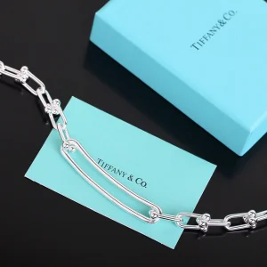 Replica Womens Jewelry Tiffany HardWear Link Necklace Silver A205PP260 AA178955