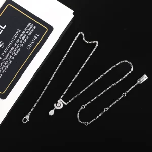 Chanel Crystal N5 Pendant Necklaces 