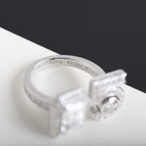 Replica Womens Jewelry Chanel Crystal N5 Rings A205PP260 AA179217