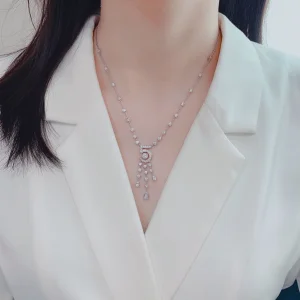 Replica Womens Jewelry Chanel Crystal N5 Tassel Pendant Necklaces A205PP360 AA179220
