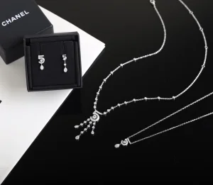 Replica Womens Jewelry Chanel Crystal N5 Tassel Pendant Necklaces A205PP360 AA179220