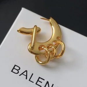 Replica Womens Jewelry Balenciaga Summer 22 Clip Earrings in Gold A39PP110 AA180141