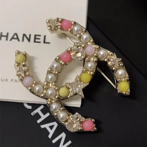 Replica Womens Jewelry Chanel CC Logo Brooch A39PP140 AA180233