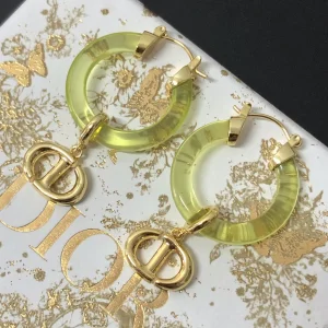 Replica Womens Jewelry Dior Navy CD Earrings A39PP120 AA180610