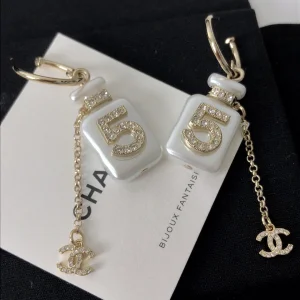 Replica Womens Jewelry Chanel Crystsl N5 Bottle Earrings A39PP150 AA180841
